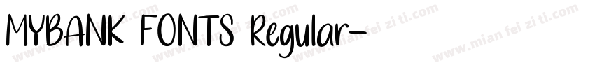 MYBANK FONTS Regular字体转换